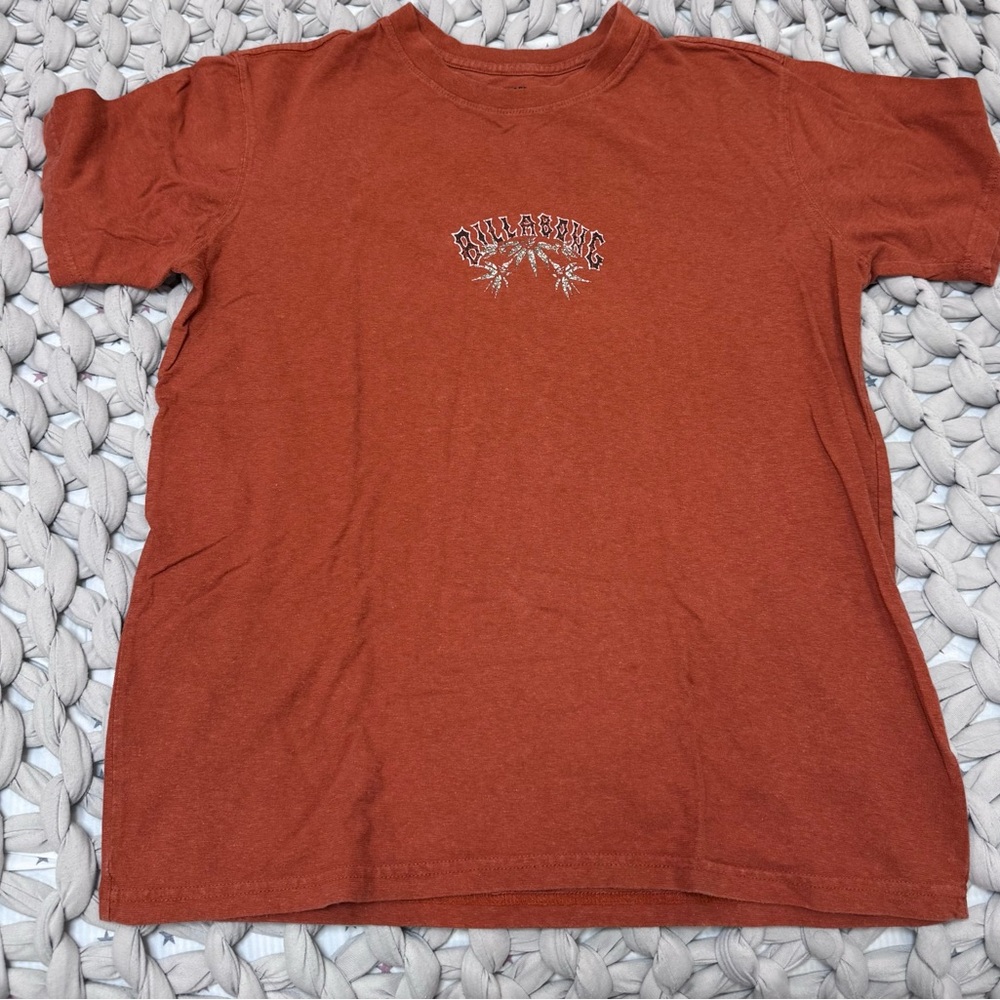 Billabong Men's Rust Orange Short Sleeve Graphic Tee